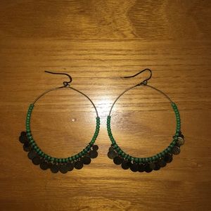 Beaded Hoop Earrings